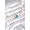 White Seashell Model Nazar Bead Figure Women's Necklace - TJ-BKO8369