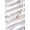 White Seashell Model Gold Color Heart Figure Women's Necklace - TJ-BKO8373