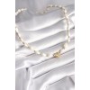 White Seashell Model Gold Color Heart Figure Women's Necklace - TJ-BKO8373