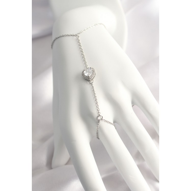 316L Stainless Steel Silver Heart Model Shahmeran - TJ-SN550 316L Stainless Steel Silver Heart Model Shahmeran - TJ-SN550