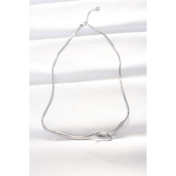 316L Stainless Steel Silver Necklace - TJ-BKO8528