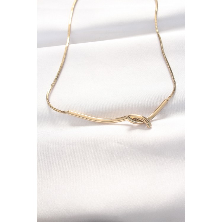 316L Stainless Steel Gold-Colored Necklace - TJ-BKO8529