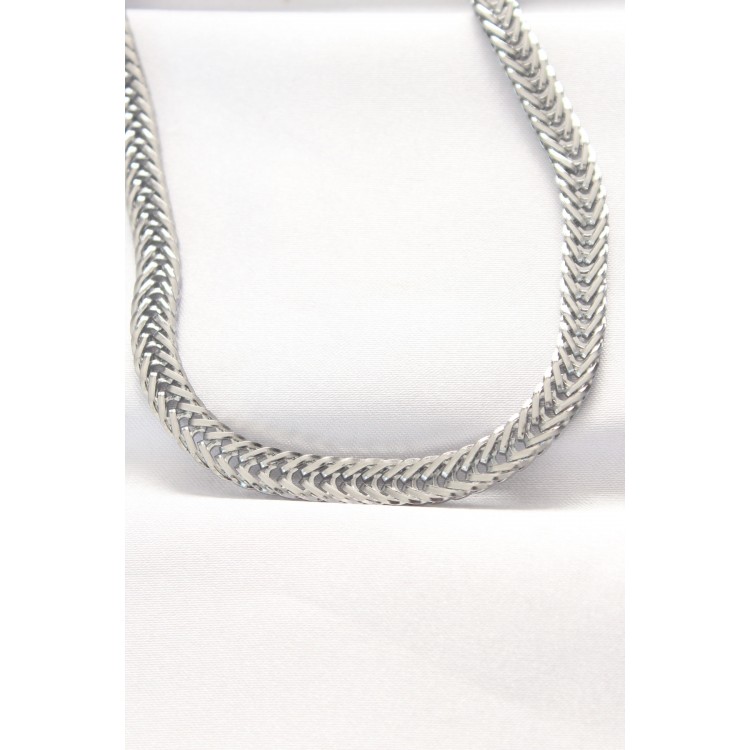 316L Stainless Steel Silver Fishbone Chain Necklace - TJ-BKO8530
