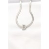 316L Stainless Steel D-Shaped Silver-Colored Italian Chain Necklace - TJ-BKO8534