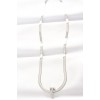 316L Stainless Steel T-Letter Silver Color Italian Chain Necklace - TJ-BKO8535