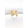 Thick Gold Color Adjustable Ring - TJ-BYK3103