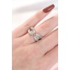 Zircon Stone Silver Color Adjustable Ring - TJ-BYK3108