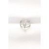 2-Piece Bead Design Silver Color Adjustable Ring - TJ-BYK3141