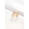 Gold-Tone Adjustable Ring with K Letter - TJ-BYK3159