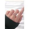 2-Tone Waterway Design Silver Color Adjustable Ring - TJ-BYK3135