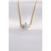316L Stainless Steel Chain Gold-Tone Chain with Silver-Tone Starfish Design Necklace - TJ-BKO8607