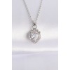 316L Stainless Steel Chain Silver-Tone Zircon Stone Rapunzel Necklace - TJ-BKO8692