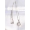 316L Stainless Steel Chain Silver-Tone Zircon Stone Rapunzel Necklace - TJ-BKO8692