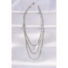 316L Stainless Steel Italian Chain Silver Color Multi-Strand Necklace - TJ-BKO8698