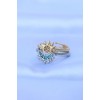 Rice Zircon Stone 2-Piece Adjustable Friendship Ring - TJ-BYK3160