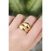 Gold-Tone Adjustable Drop Ring - TJ-BYK3174