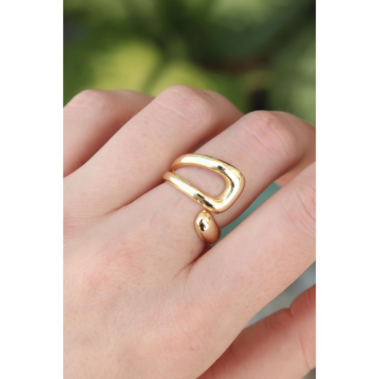 Gold-Tone Adjustable Ring - TJ-BYK3176