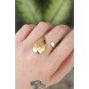 Gold-Tone Adjustable Wide Band Ring - TJ-BYK3178