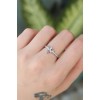 Rice Silver Color Adjustable Colored Zircon Stone Dragonfly Ring - TJ-BYK3185