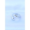 Rice Silver Color Adjustable Spiral Ring - TJ-BYK3195