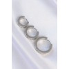 316L Stainless Steel Silver Color Model 3-Piece Hoop Earrings - TJ-BKP9010