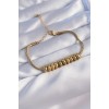 316L Stainless Steel Gold-Colored Oval-Shaped Bracelet - TJ-BB6096
