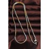 316L Stainless Steel Double-Tone Thin Albanian Chain Design Necklace - TJ-ERK1366