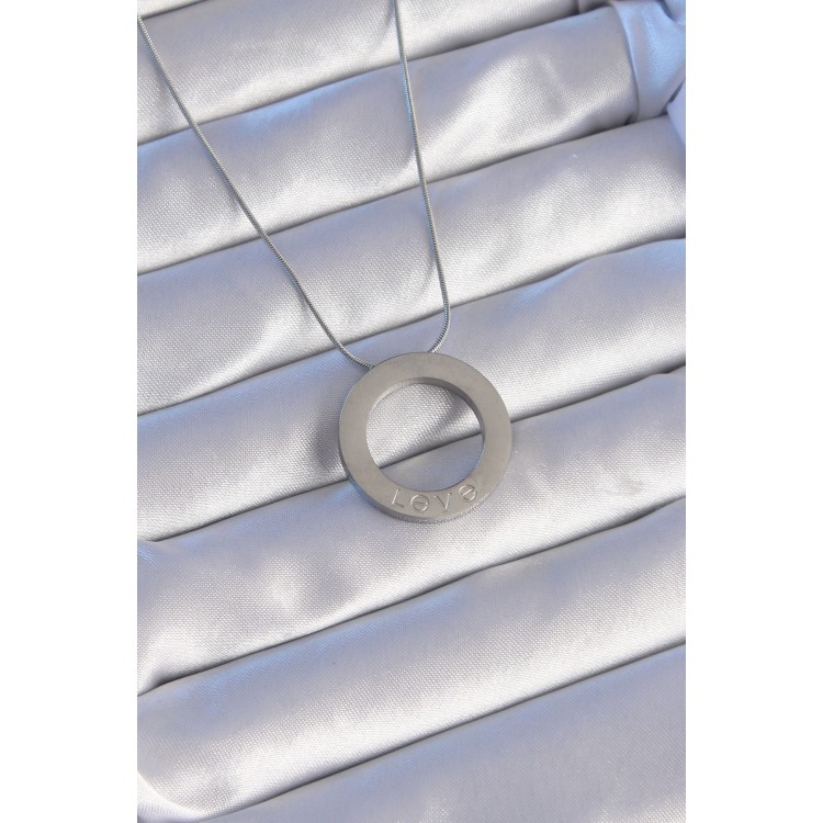 316L Steel Silver-Colored Zircon Stone Necklace - TJ-BKO8884 316L Steel Silver-Colored Zircon Stone Necklace - TJ-BKO8884