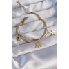 316L Steel Gold Color Double Chain Multi-Accessory Bracelet - TJ-BB6180