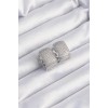Pirinç Gümüş Renk Zirkon Taşlı Minimal Halka Küpe - TJ-BKP9201