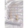 316L Çelik Gold Renk Beyaz Mineli Kız Figür Tarot Kolye - TJ-BKO9027 316L Çelik Gold Renk Beyaz Mineli Kız Figür Tarot Kolye - TJ-BKO9027