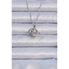 316L Steel Chain Silver Color Zircon Stone Star Saturn Necklace - TJ-BKO9072