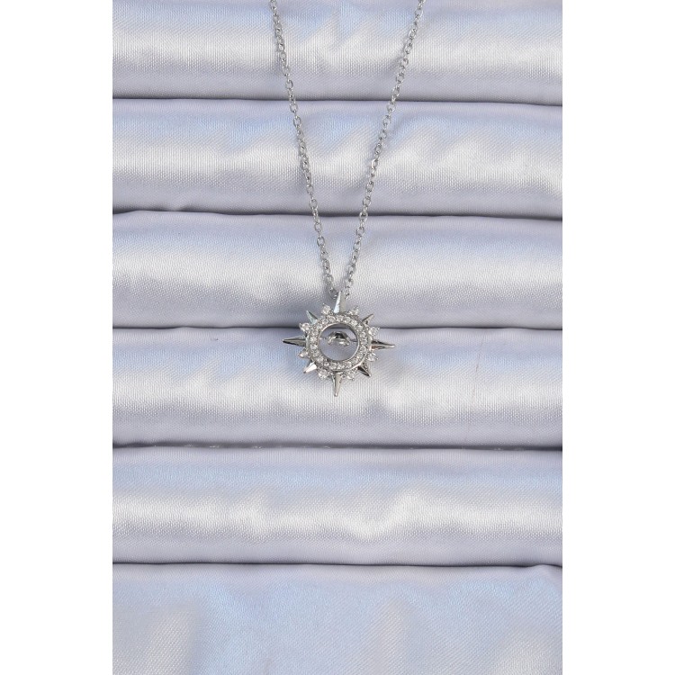 316L Çelik Zincir Gümüş Renk Zirkon Taşlı Parlayan Yıldız Kolye - TJ-BKO9084 316L Çelik Zincir Gümüş Renk Zirkon Taşlı Parlayan Yıldız Kolye - TJ-BKO9084