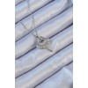 316L Steel Chain Silver Color Zircon Stone Ballerina Necklace - TJ-BKO9112