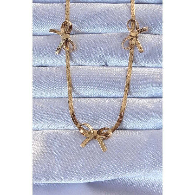 316L Çelik Altın Renk İtalyan Zincirli Fiyonk Kolye - TJ-BKO9259 316L Çelik Altın Renk İtalyan Zincirli Fiyonk Kolye - TJ-BKO9259