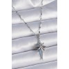 316L Steel Chain Silver Color Pole Star Model Women's Necklace - TJ-BKO9376