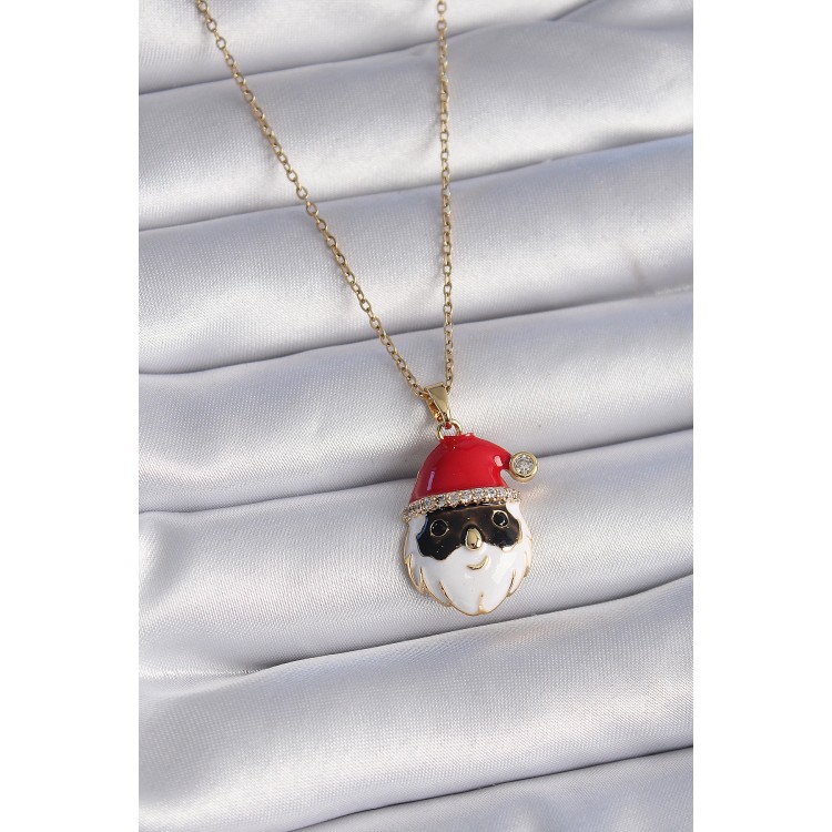 316L Çelik Gold Renk Zincir Zirkon Taşlı Noel Baba Figür Kadın Kolye - TJ-BKO9445 316L Çelik Gold Renk Zincir Zirkon Taşlı Noel Baba Figür Kadın Kolye - TJ-BKO9445