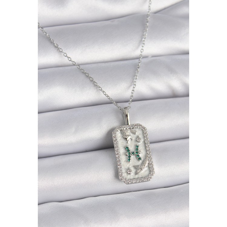 316L Çelik Gümüş Renk Zincir Balık Burcu Zirkon Taşlı Kadın Kolye - TJ-BKO9455 316L Çelik Gümüş Renk Zincir Balık Burcu Zirkon Taşlı Kadın Kolye - TJ-BKO9455