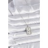 316L Steel Silver Color Chain Taurus Zodiac Sign Zircon Stone Women's Necklace - TJ-BKO9456