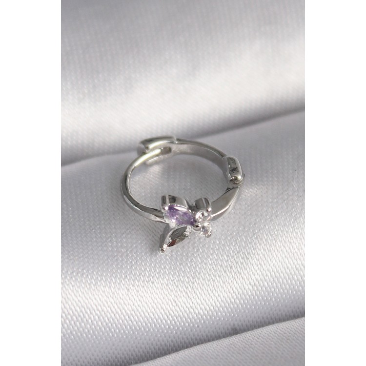 316L Çelik Gümüş Renk Zirkon Taşlı Kelebek Model Tragus Piercing - TJ-PR1329 316L Çelik Gümüş Renk Zirkon Taşlı Kelebek Model Tragus Piercing - TJ-PR1329
