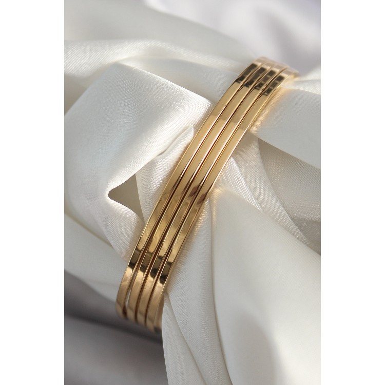 316L Steel Gold Color Ajda Model Women's Bracelet - TJ-BB6482