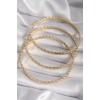 316L Steel Gold Color Twisted Ajda Model Women's Bracelet - TJ-BB6483