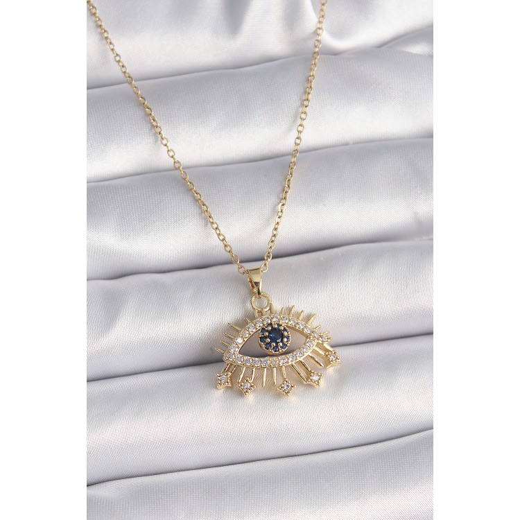 316L Çelik Gold Renk Zincir Zirkon Taşlı Göz Model Kadın Yüzük - TJ-BKO9563 316L Çelik Gold Renk Zincir Zirkon Taşlı Göz Model Kadın Yüzük - TJ-BKO9563