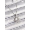 316L Steel Silver Color Chain Zircon Stone Sun Model Women's Necklace - TJ-BKO9602