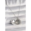 316L Steel Silver Color Chain Openable Globe Model Women's Necklace - TJ-BKO9815