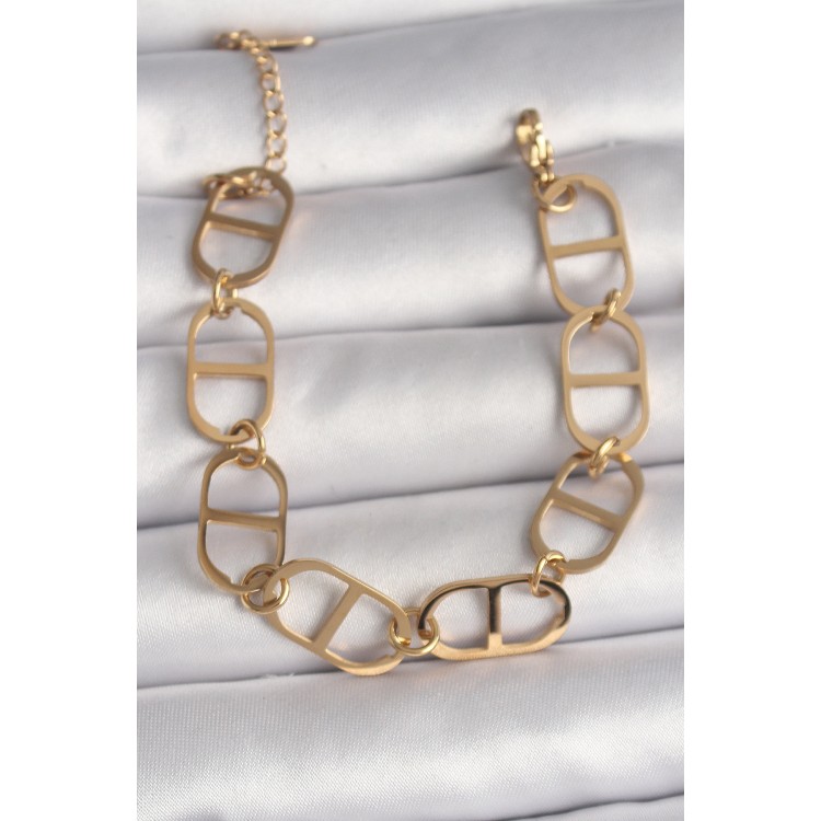 316L Çelik Gold Renk Kadın Bileklik - TJ-BB6735 316L Çelik Gold Renk Kadın Bileklik - TJ-BB6735