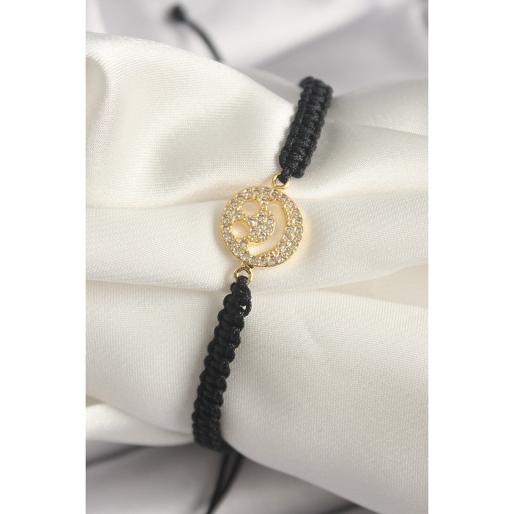 Pirinç Gold Renk Zirkon Taşlı Taç Figür Asansörlü Makrome Model Kadın Bileklik - TJ-BB6797 Pirinç Gold Renk Zirkon Taşlı Taç Figür Asansörlü Makrome Model Kadın Bileklik - TJ-BB6797