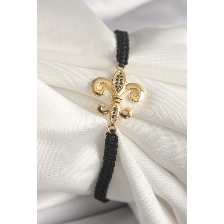 Pirinç Gold Renk Zirkon Taş İşlemeli Zambak Figür Asansörlü Makrome Model Kadın Bileklik - TJ-BB6804 Pirinç Gold Renk Zirkon Taş İşlemeli Zambak Figür Asansörlü Makrome Model Kadın Bileklik - TJ-BB6804