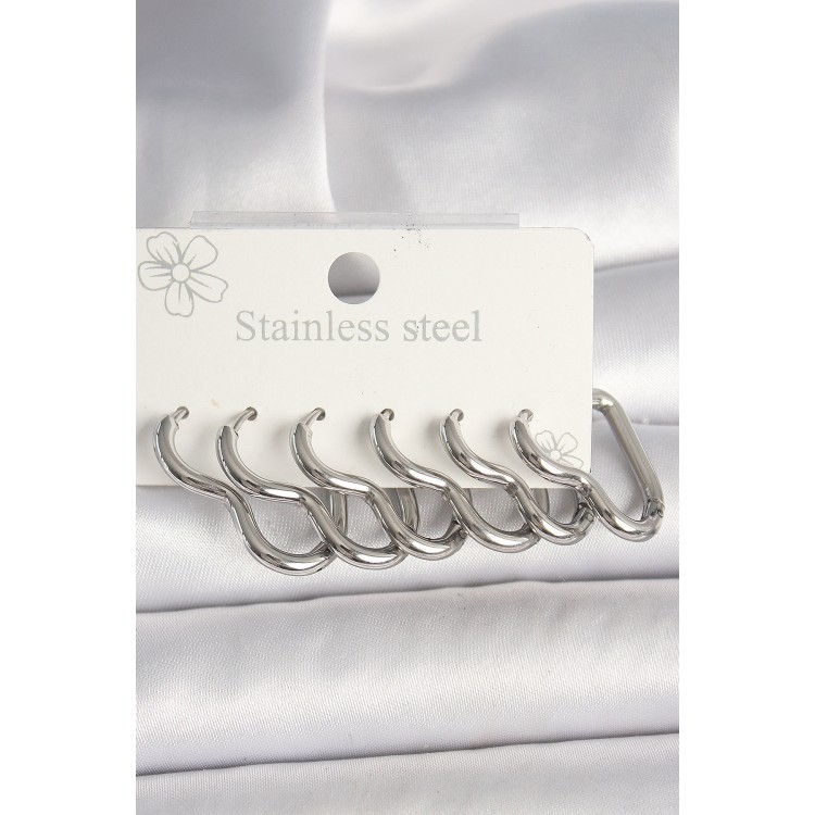 316L Çelik Gümüş Renk Kalp Model Kadın Küpe Seti - TJ-BKP10355 316L Çelik Gümüş Renk Kalp Model Kadın Küpe Seti - TJ-BKP10355