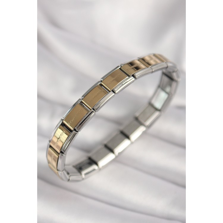 316L Çelik Mix Renk Yazılı Nomination Model Kadın Bileklik - TJ-BB6875 316L Çelik Mix Renk Yazılı Nomination Model Kadın Bileklik - TJ-BB6875